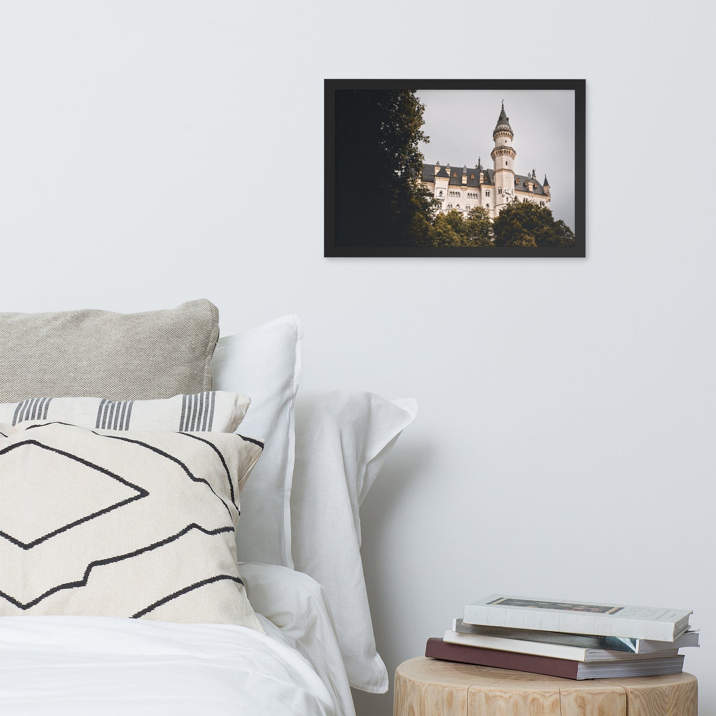 Bild Schloss Neuschwanstein mit Rahmen versehen