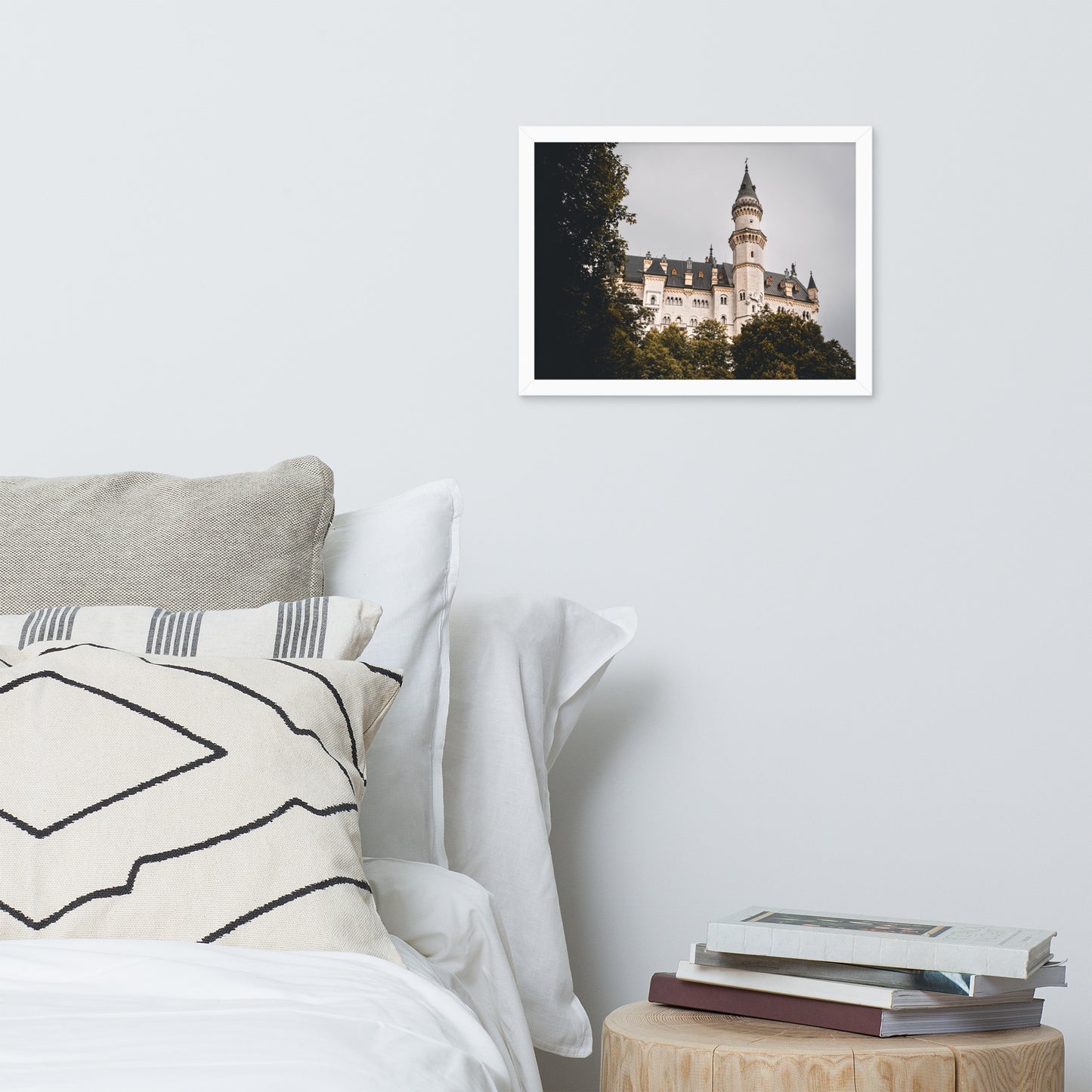 Bild Schloss Neuschwanstein mit Rahmen versehen