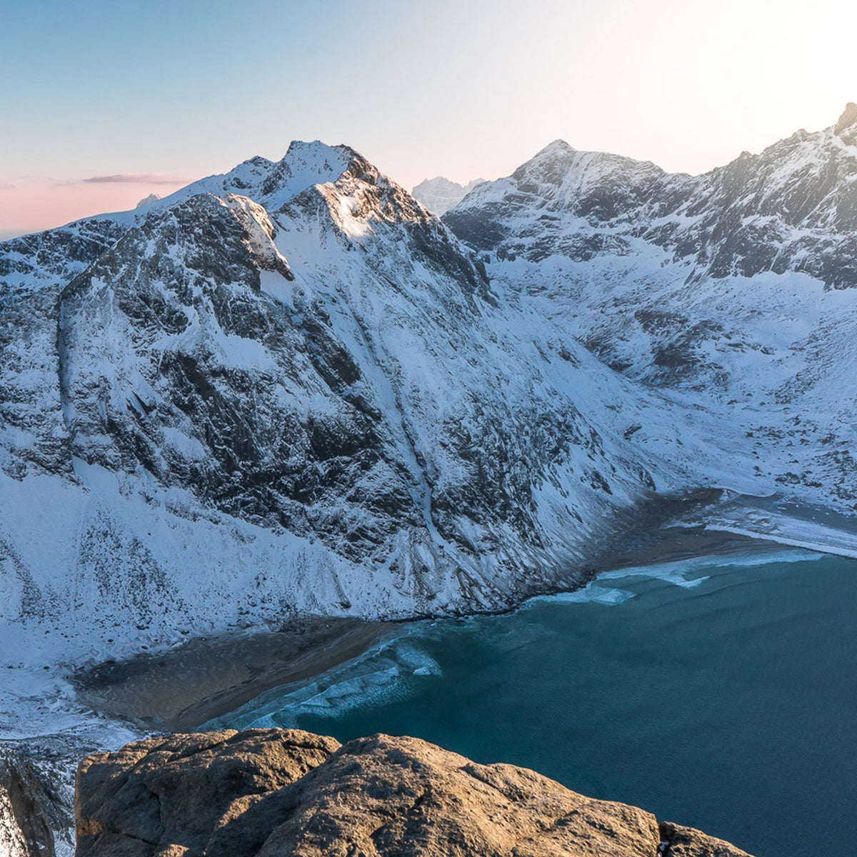 Fjordfotografie aus Norwegen als Poster