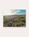 Poster Schloss Wilhelmshöhe Kassel – Bergpark mit Wald und Hügeln UNESCO-Welterbe