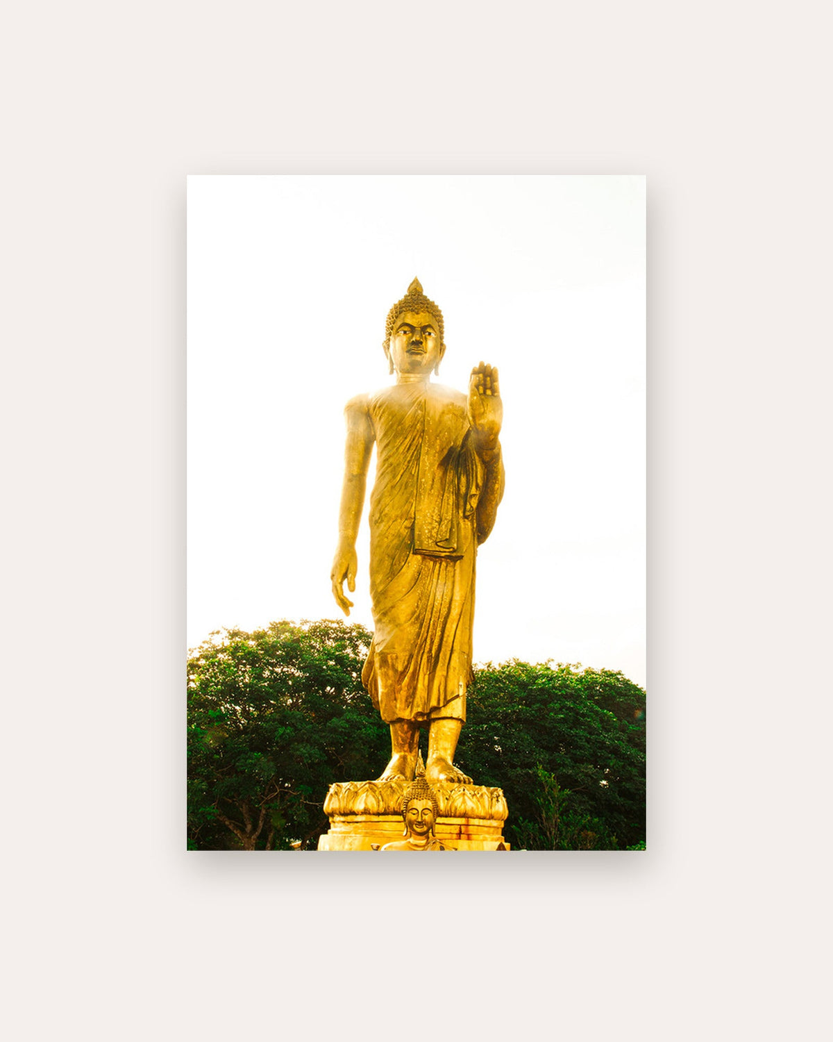 Poster Buddha Koh Samui Thailand – Großer goldener Buddha wacht über die Insel