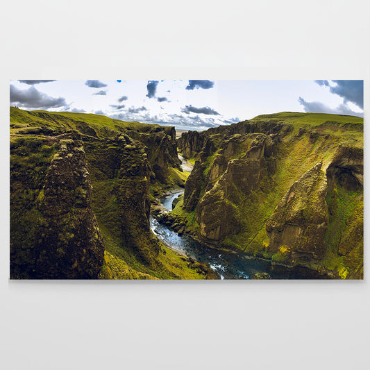 Island Schlucht Fjadrargljufur
