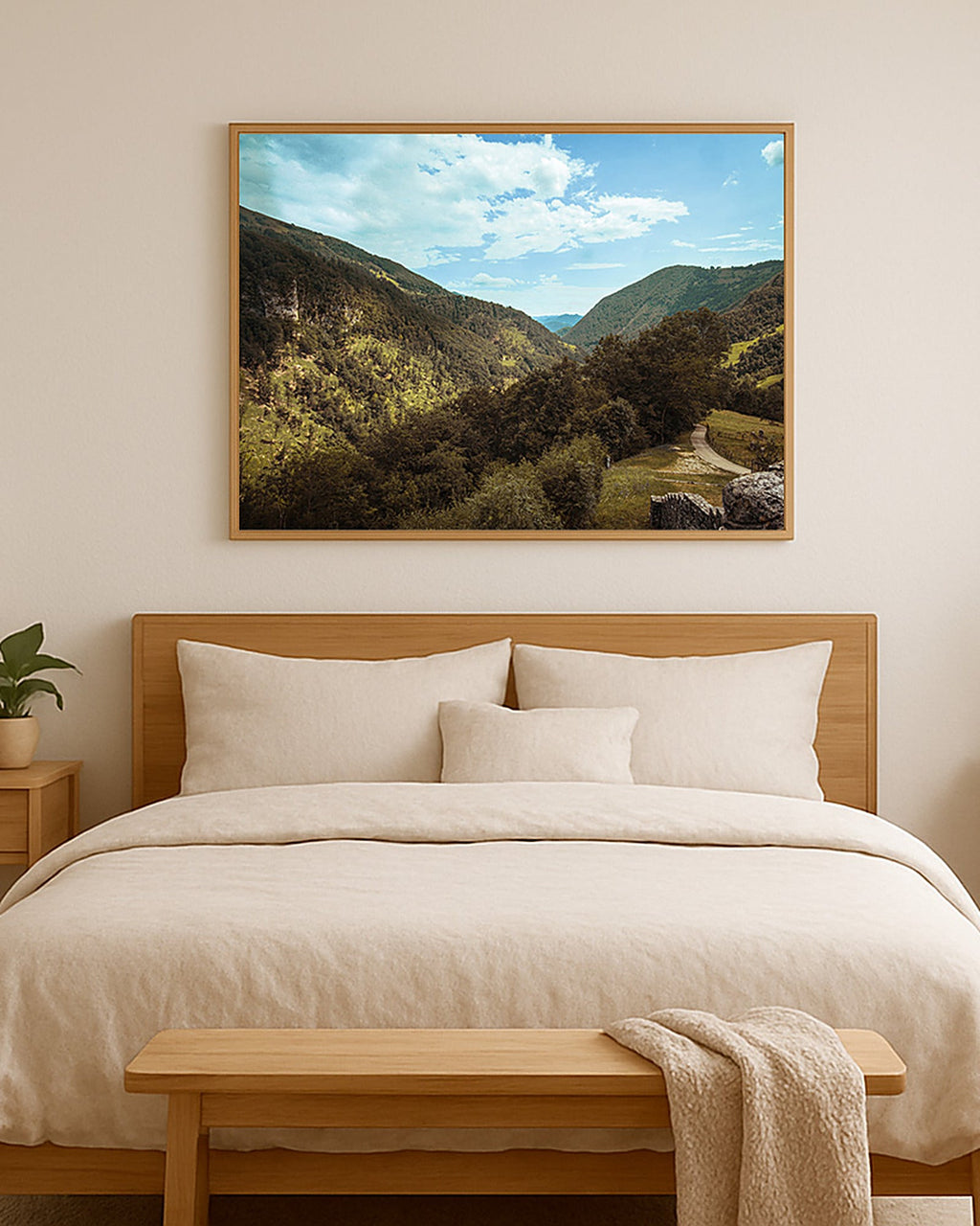 Poster Javorca Slowenien – Heiligengeistkirche hoch über dem Tal in majestätischer Berglandschaft