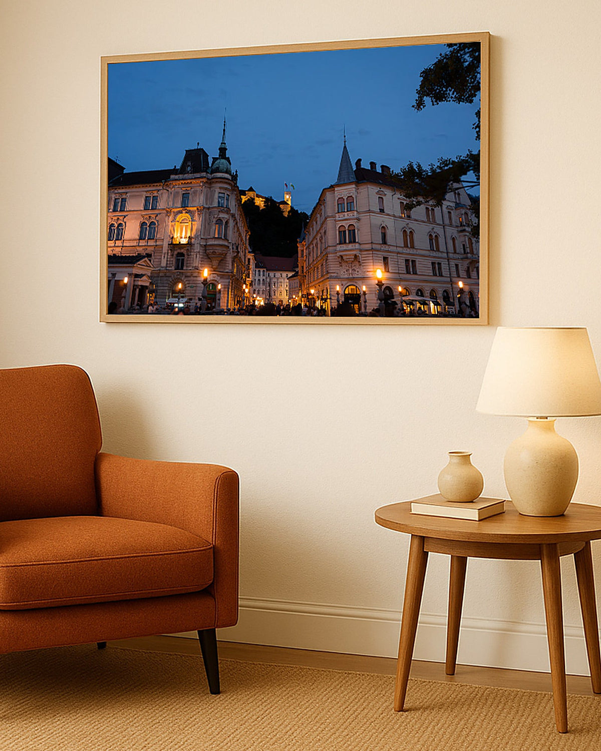 Poster Ljubljana Burg Slowenien – Majestätische Burganlage thront über der Altstadt