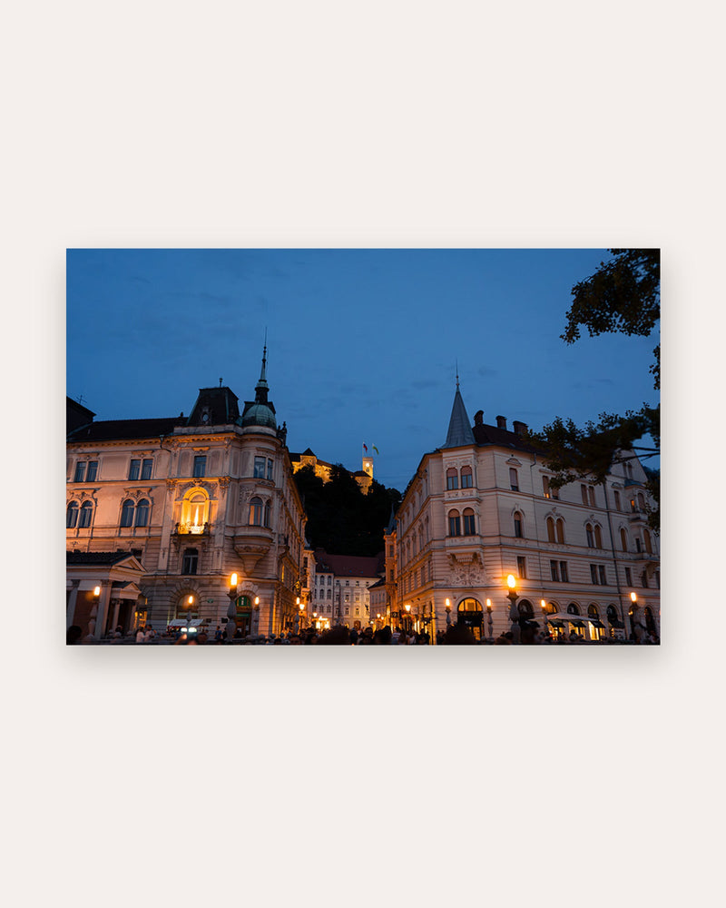 Poster Ljubljana Burg Slowenien – Majestätische Burganlage thront über der Altstadt