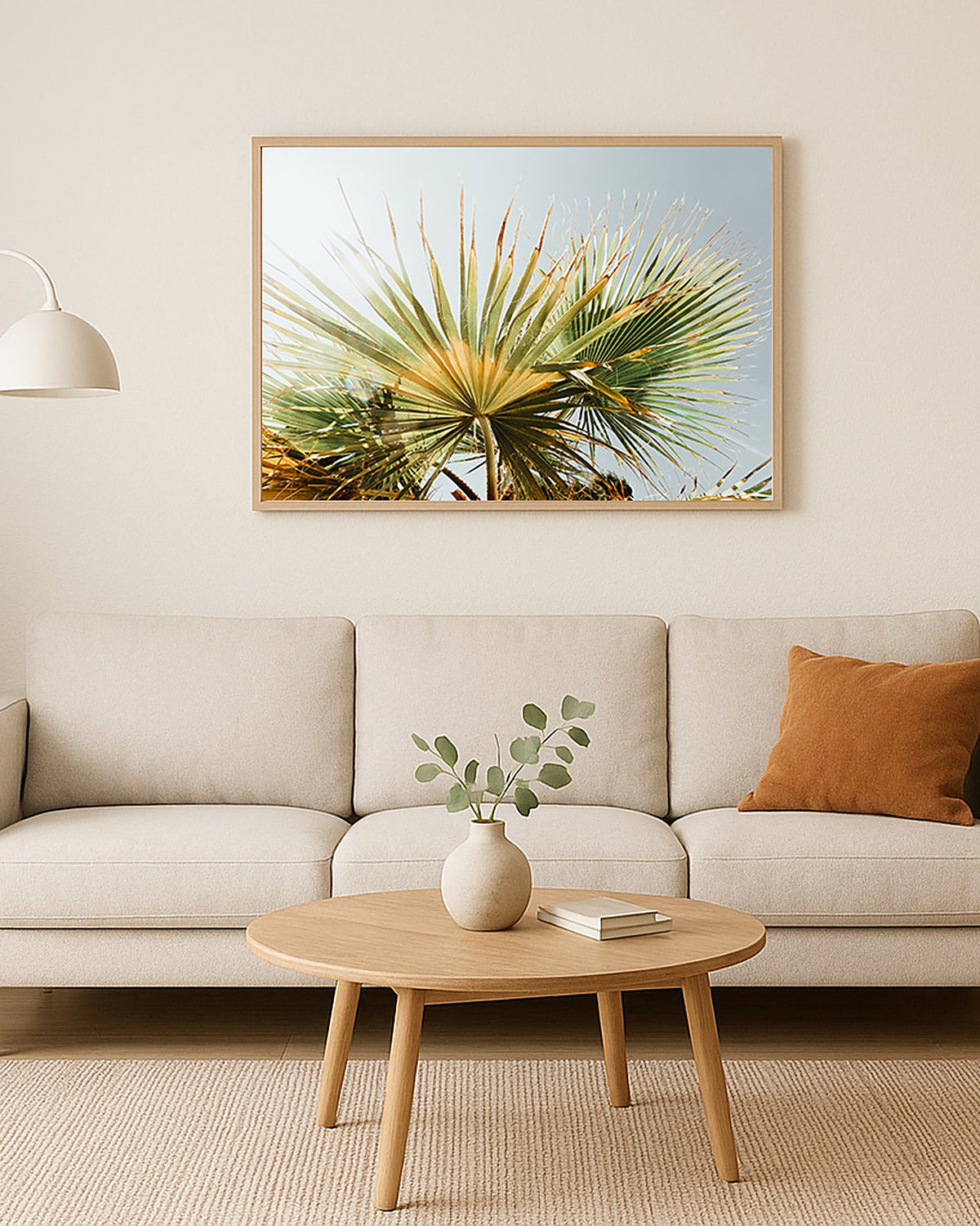 Poster Palme – Einzelne Palme als minimalistisches Natur-Wandbild mit Urlaubsgefühl