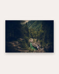 Poster Soča-Tal Slowenien – Kristallklarer Gebirgsfluss in alpiner Naturlandschaft