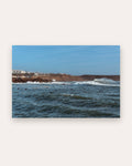 Surfer im Lineup Poster als Wandbild im Wohnzimmer